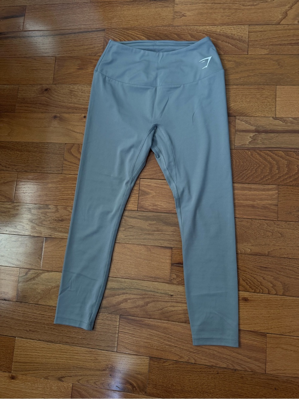 Gymshark Cropped High-Waist Gray Leggings